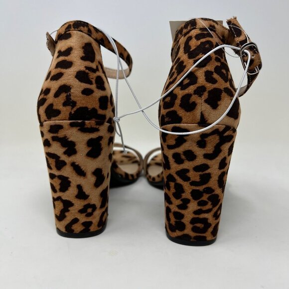 A New Day Ema Leopard Print Ankle Strap Block Heels Pumps - Picture 8 of 8